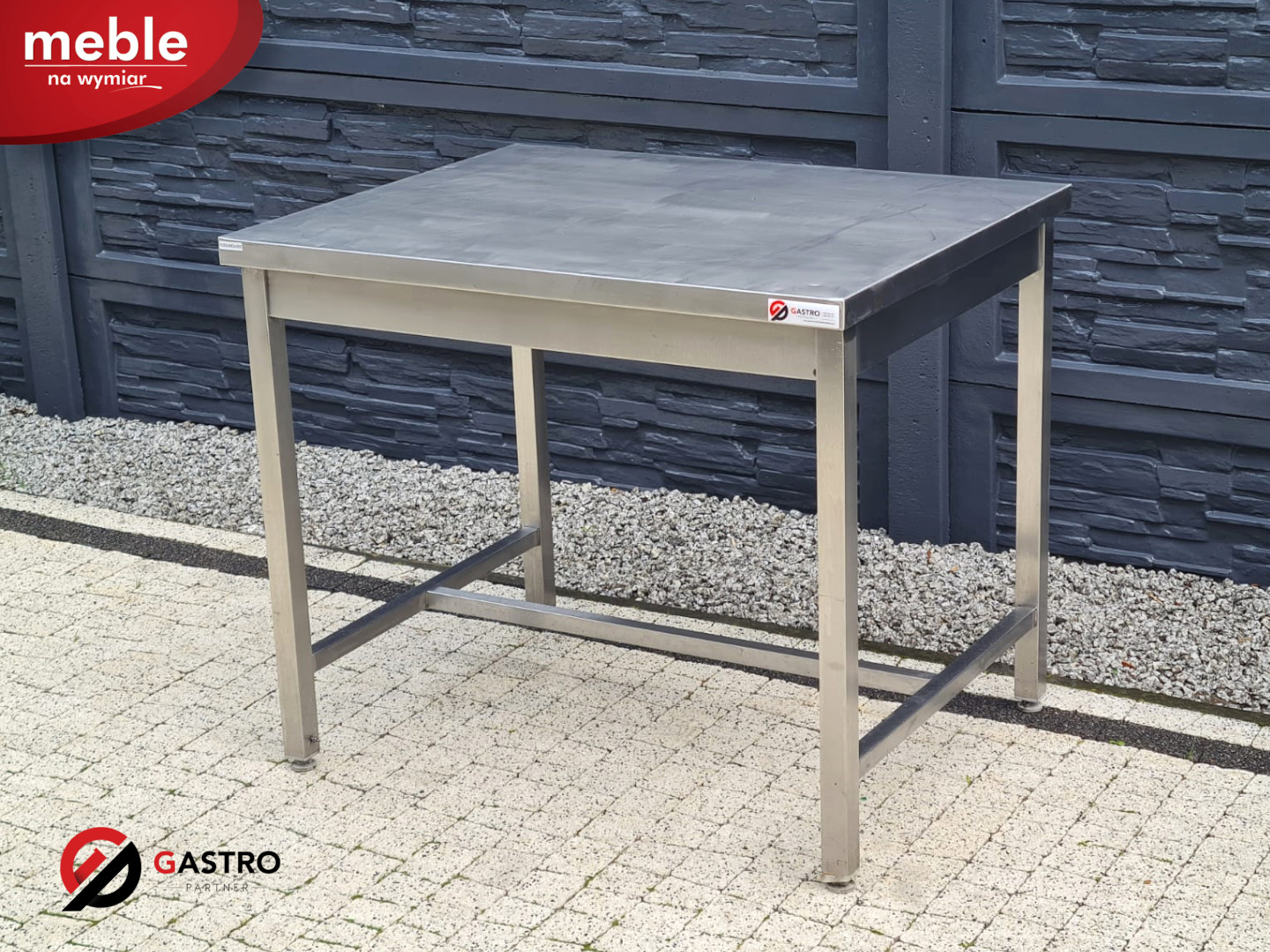 Stół gastronomiczny / Podstawa gastronomiczna ze stali nierdzewnej 1000x800x850