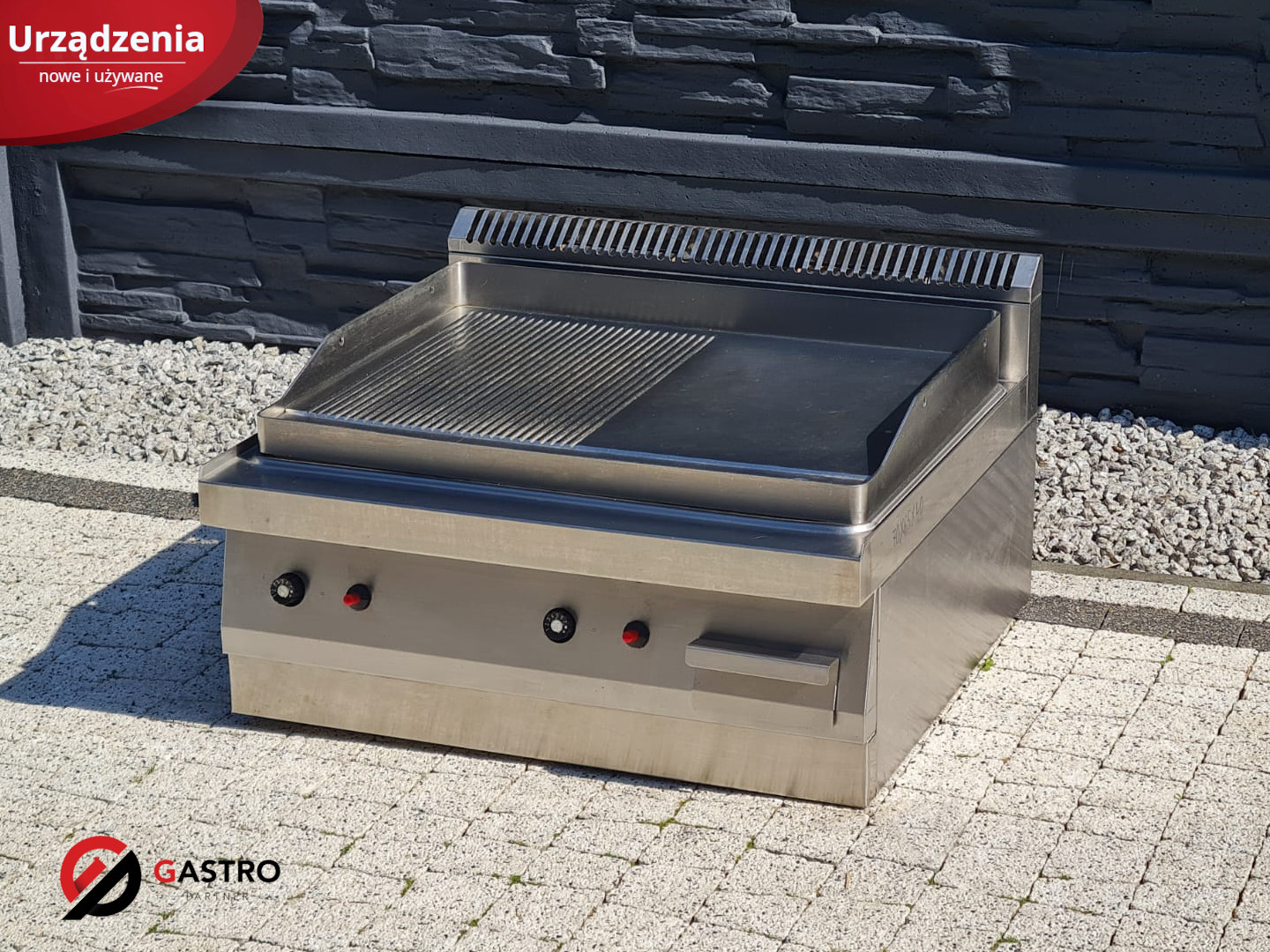 Grill płytowy gazowy (płyta podwójna 1/2 ryflowana) lgg.625 Lozamet