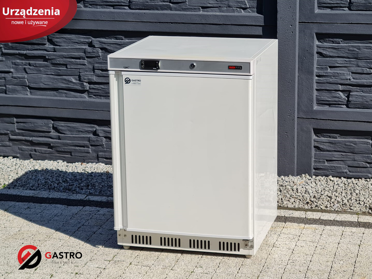 Szafa chłodnicza 1-drzwiowa, 130 l, 0,1 kW, 600x585x855 mm, biała | REDFOX, HR 200 - obrazek 2