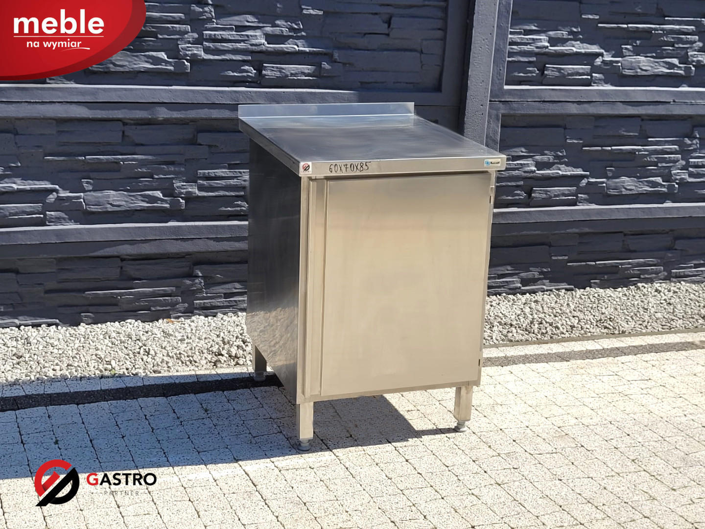Szafka, stół ze stali nierdzewnej 600x700x850 - obrazek 2
