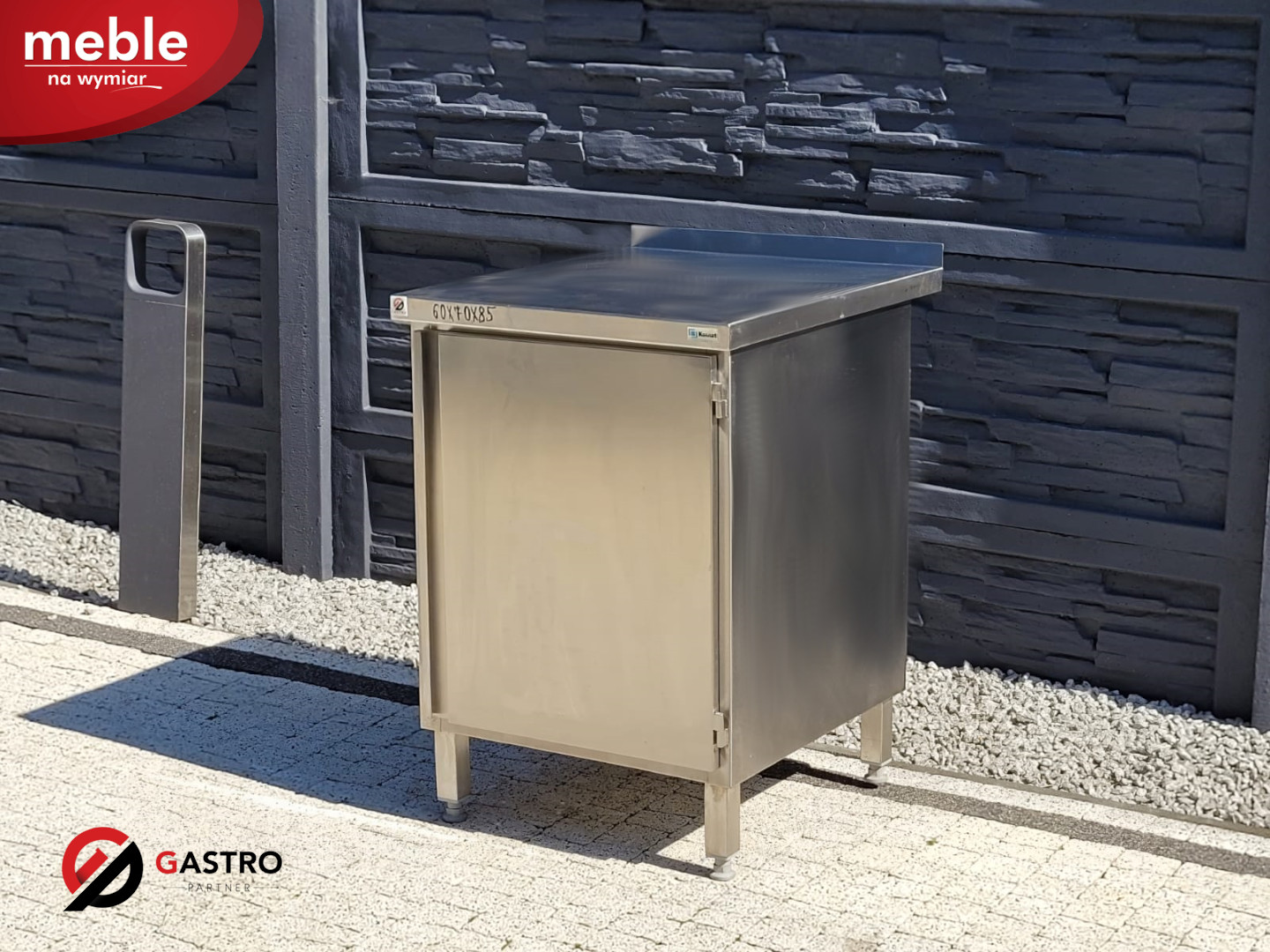 Szafka, stół ze stali nierdzewnej 600x700x850