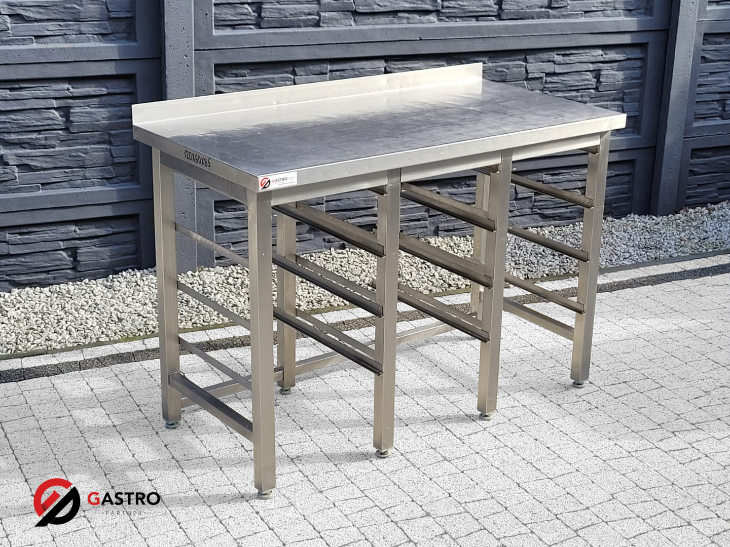 Podstawa gastronomiczna z prowadnicami wym.120x60x85