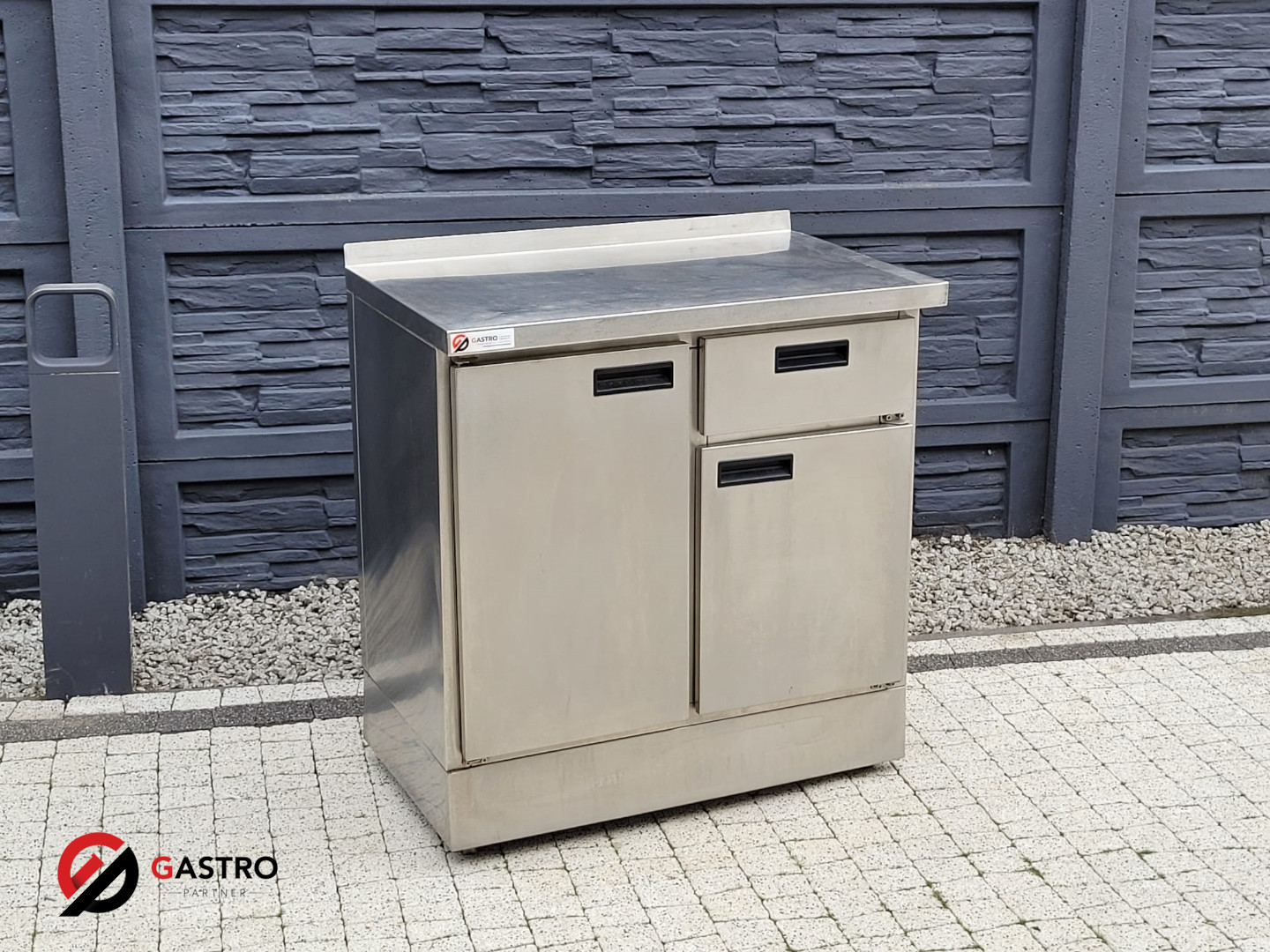 Stół gastronomiczny z szafką i szufladą 860x550x890