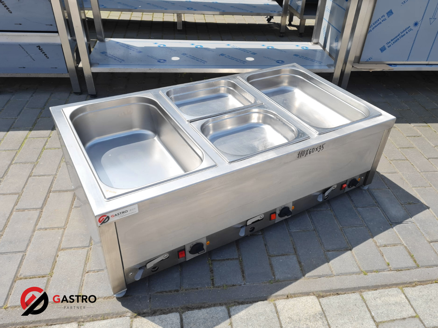 Bemar elektryczny nastawny 3xGN 1/1