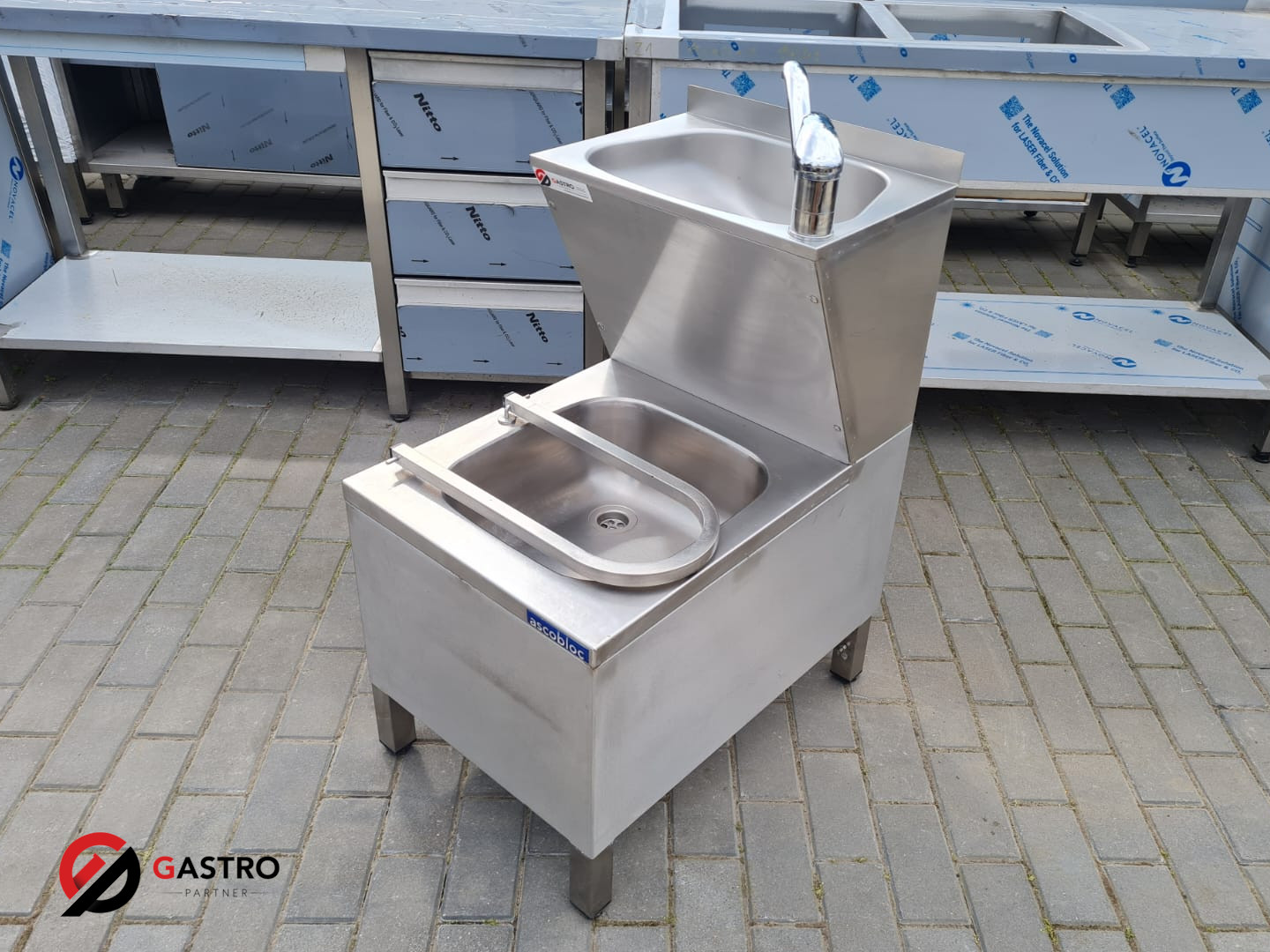 Podwójny zlew porządkowy, mopik firmy Ascobloc