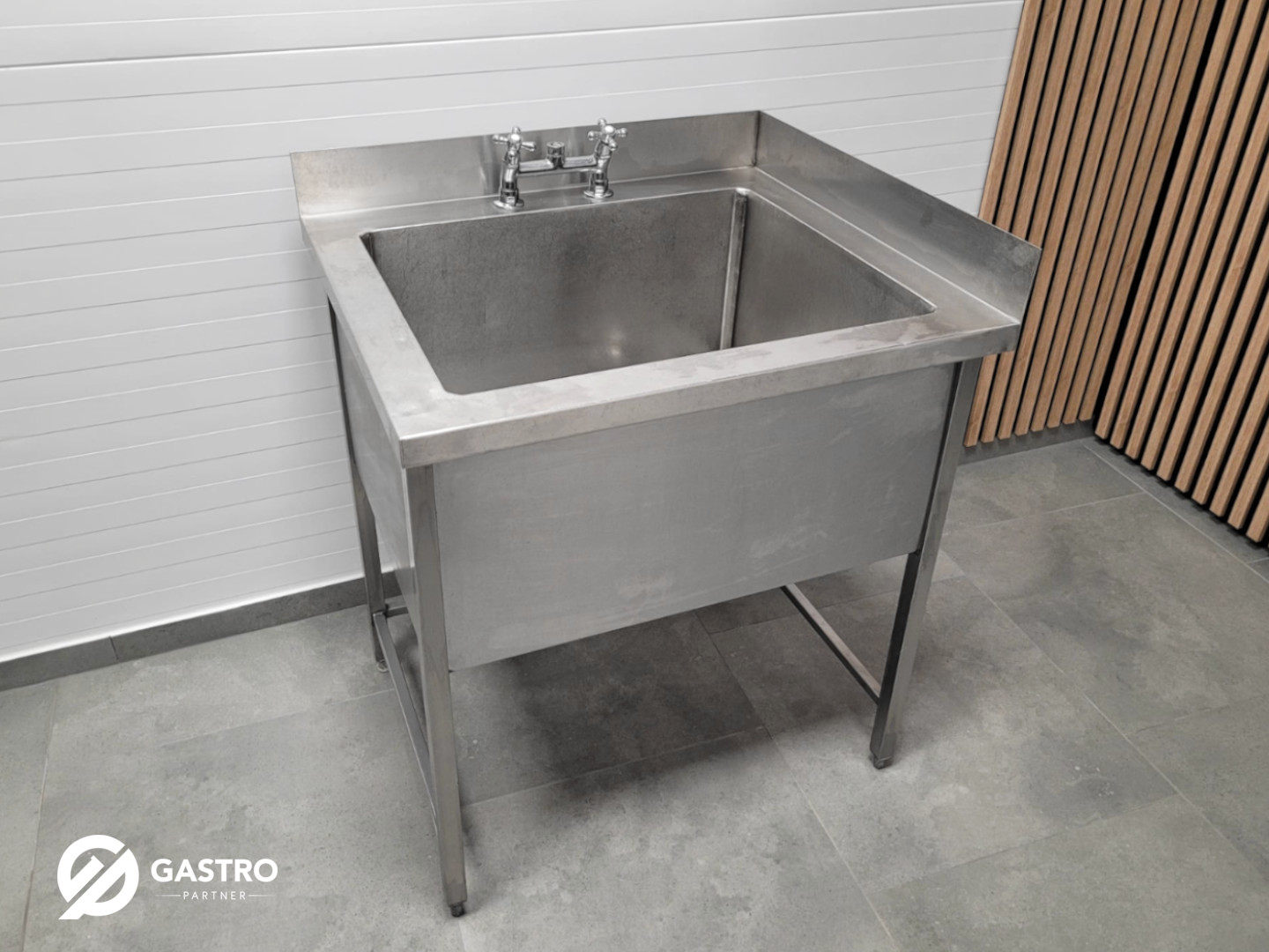 Basen, zlew gastronomiczny narożny 80x70x85 cm
