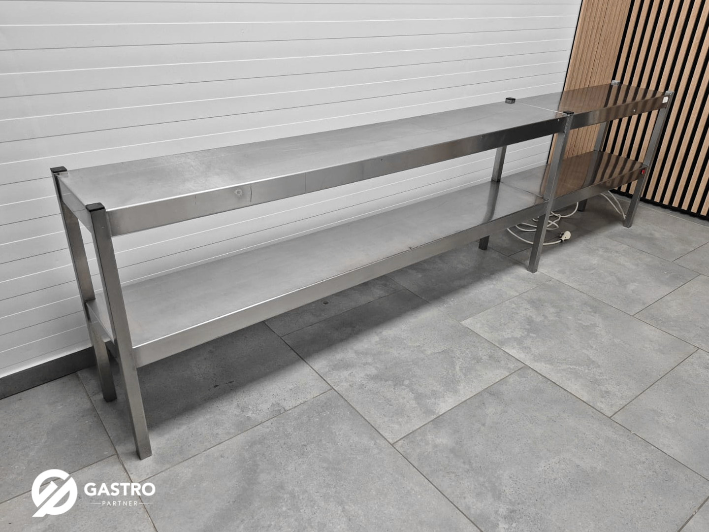 Nadstawka grzewcza dwupoziomowa ze stali nierdzewnej 260x30x70