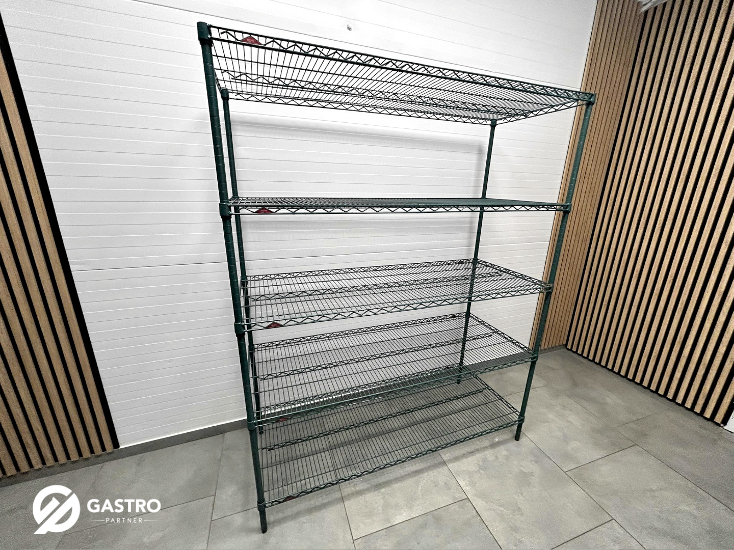 Regał metalowy z powłoką antykorozyjną oraz antybakteryjną noMICRO 151x61x190