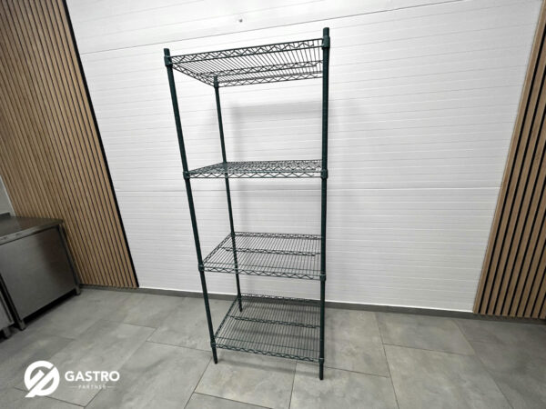 Regał metalowy z powłoką antykorozyjną oraz antybakteryjną noMICRO 75x53x190