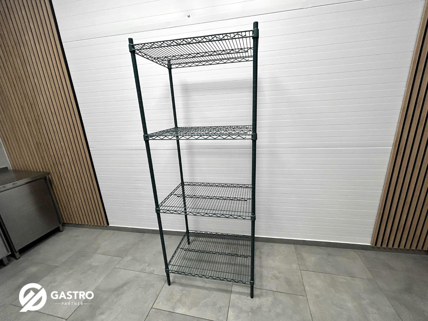 Regał metalowy z powłoką antykorozyjną oraz antybakteryjną noMICRO 75x53x190