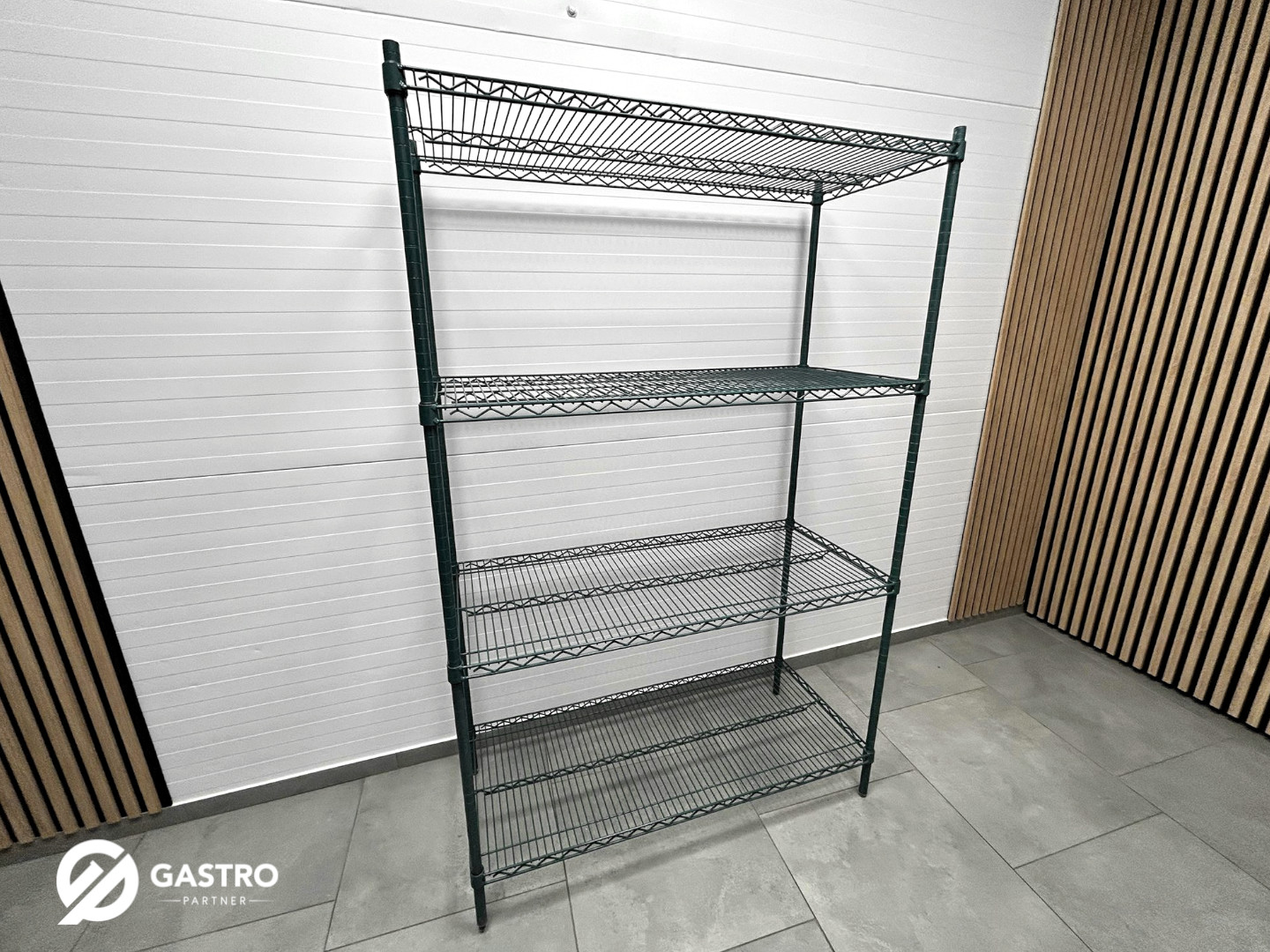 Regał metalowy z powłoką antykorozyjną oraz antybakteryjną noMICRO 121x53x190