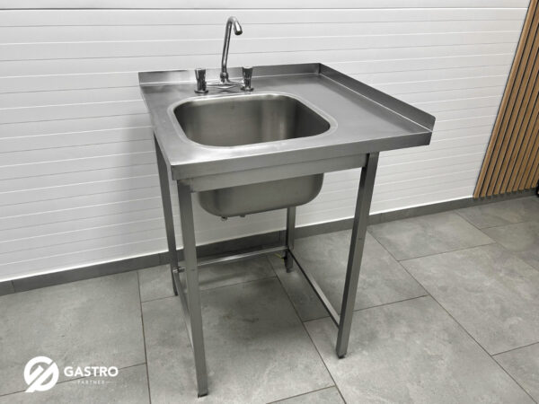 Zlew gastronomiczny narożny 70x70x85 cm - bateria gratis