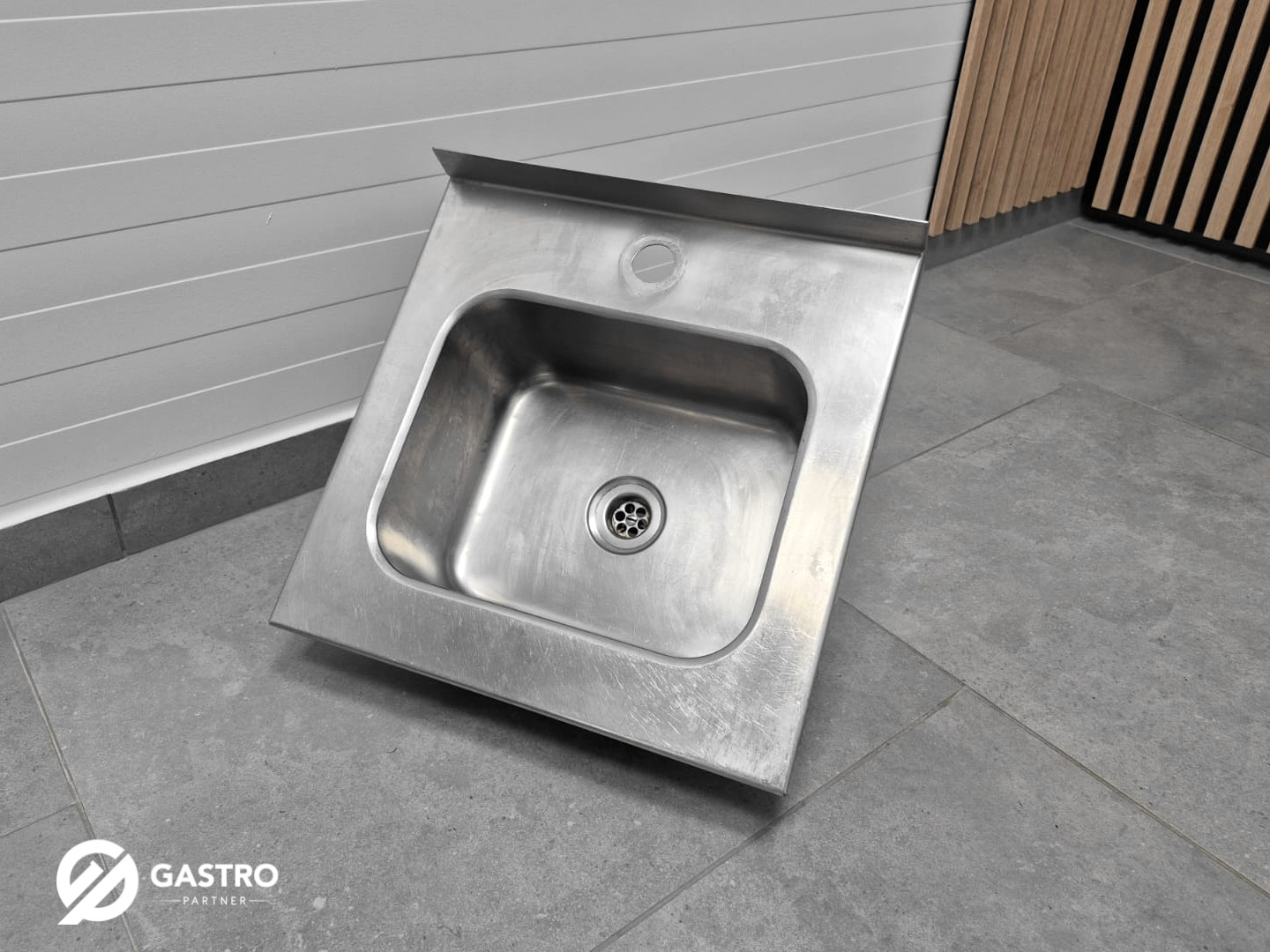 Zlew wiszący ze stali nierdzewnej 40x40x25