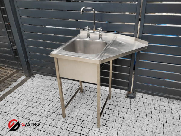 Basen gastronomiczny z ociekaczem 50x70x85 cm