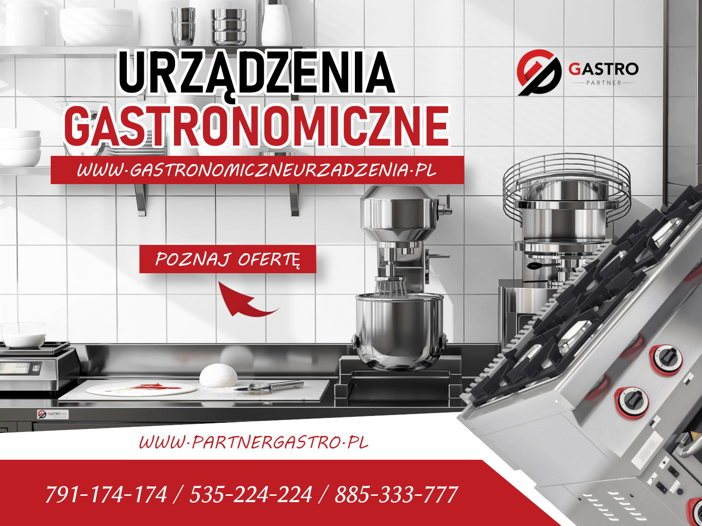 Stół gastronomiczny z szafką 180x70x85 cm - obrazek 4