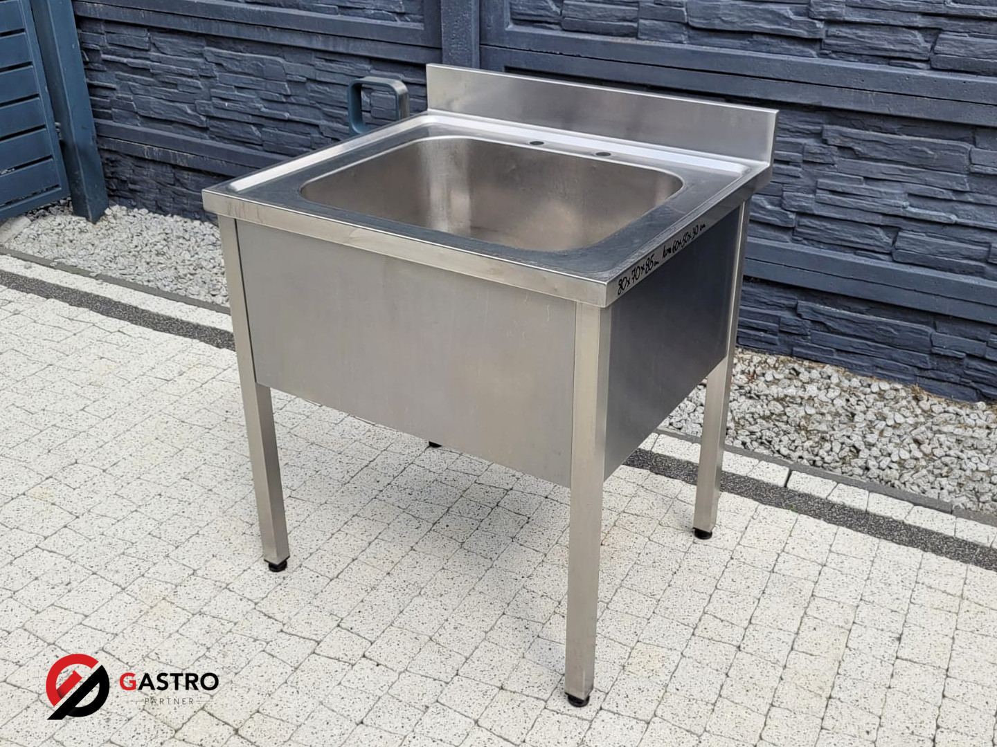 Basen gastronomiczny 1-kom 80x70x85 cm