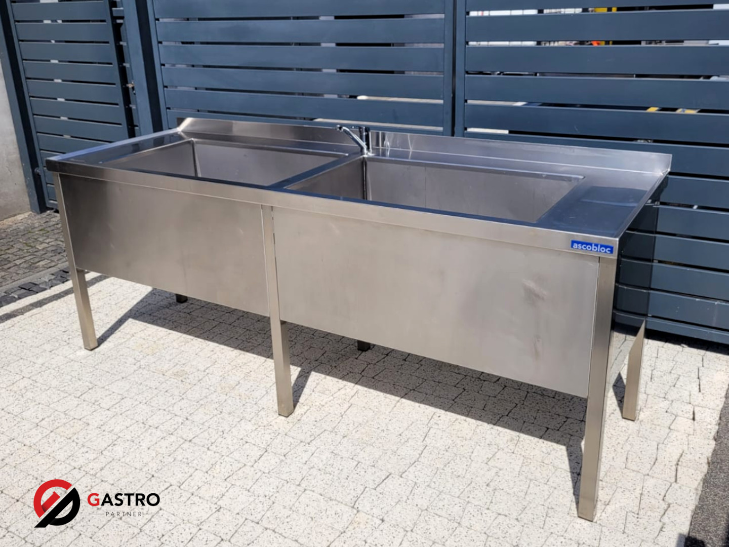 Basen gastronomiczny 2-kom 210x70x85 cm