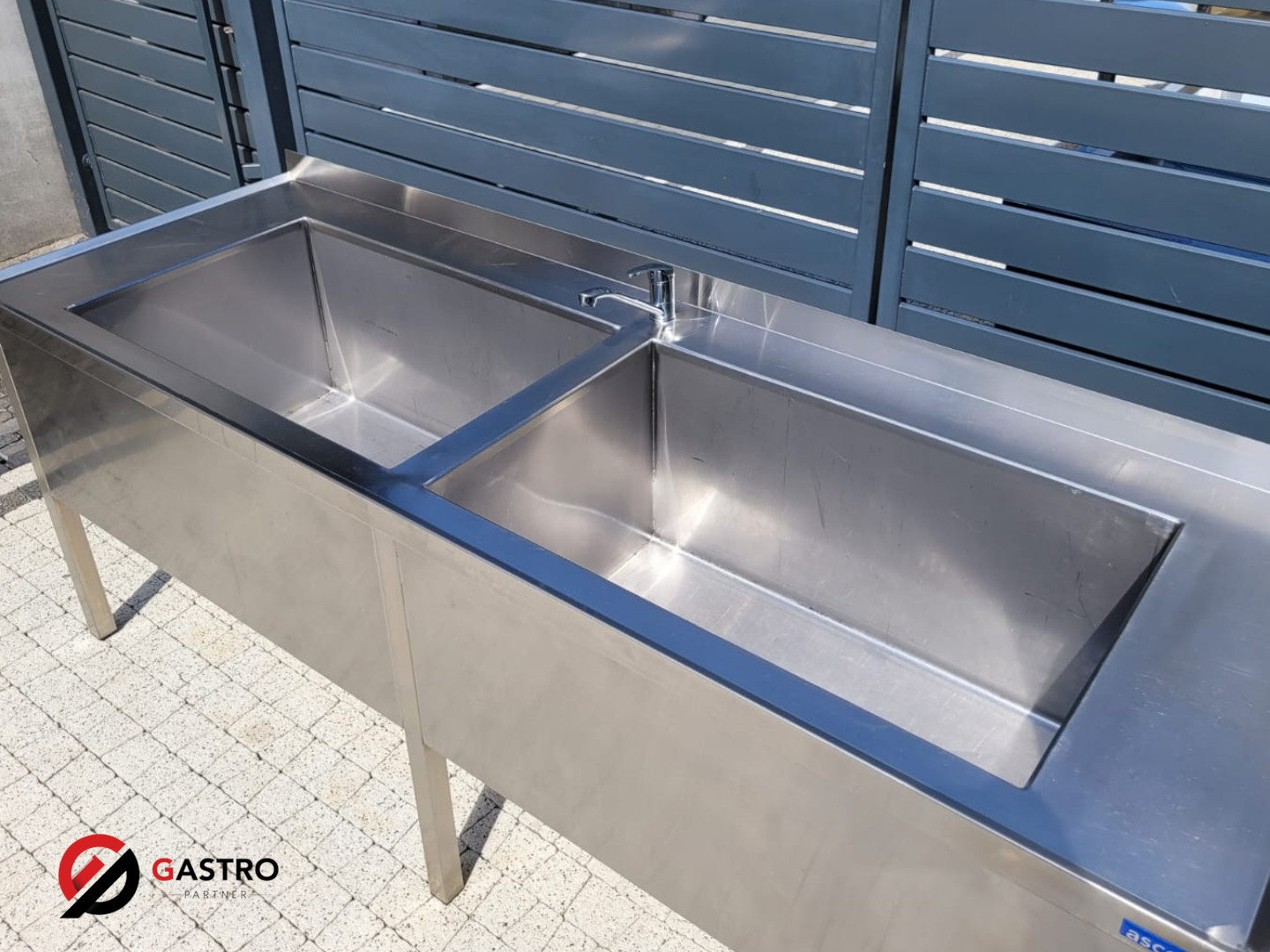 Basen gastronomiczny 2-kom 210x70x85 cm - obrazek 3