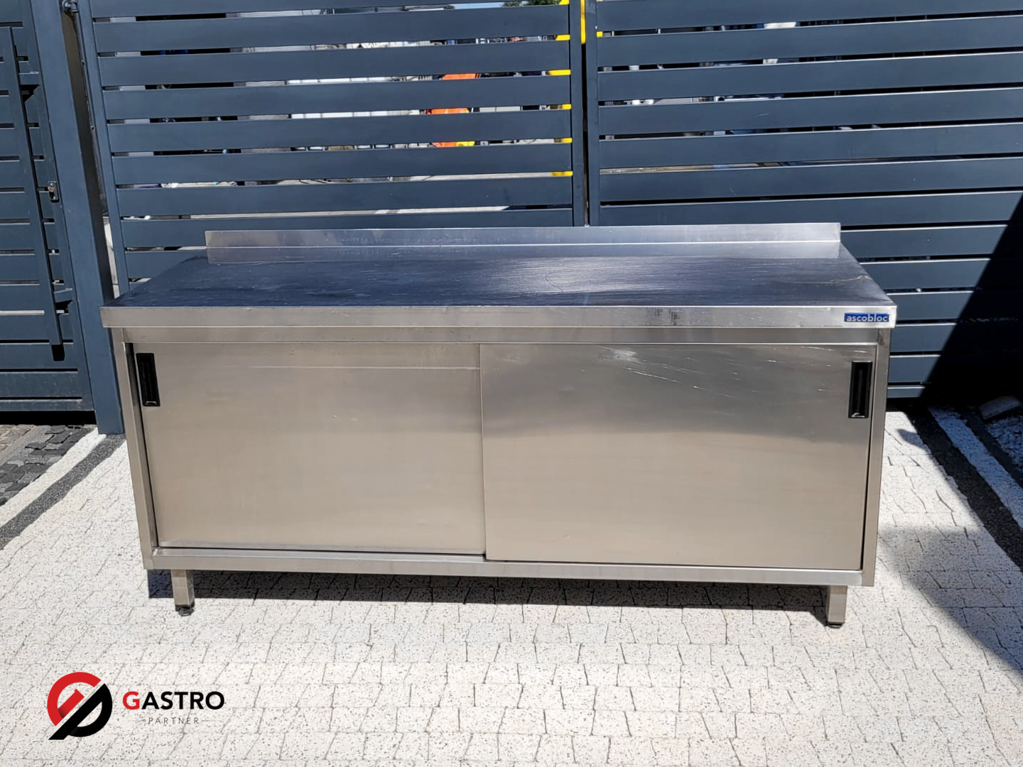 Stół gastronomiczny z szafką 180x70x85 cm - obrazek 3