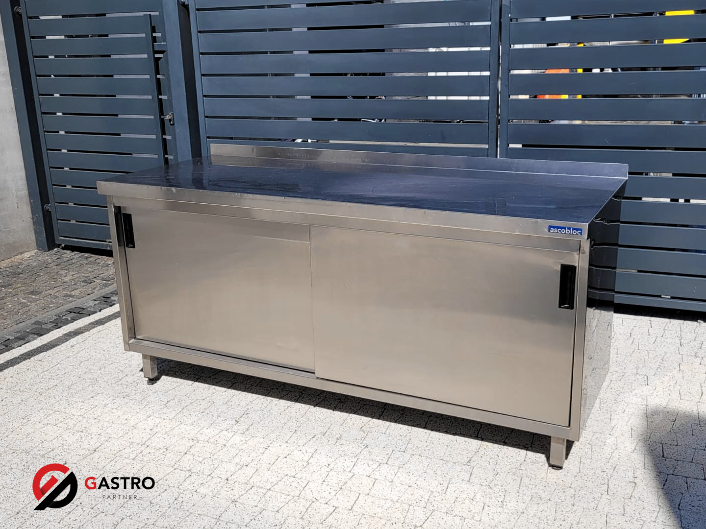 Stół gastronomiczny z szafką 180x70x85 cm